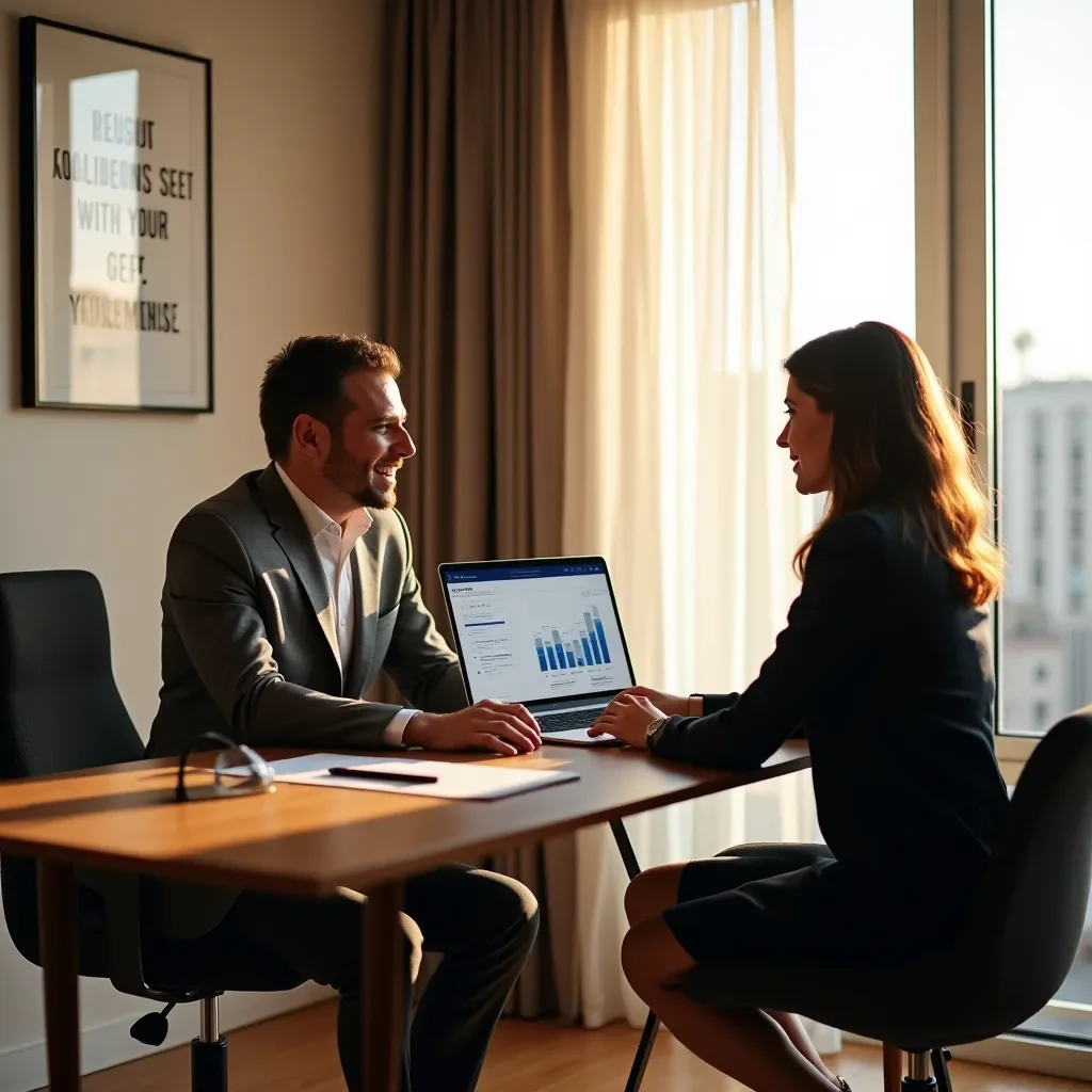 Professional business solutions illustration